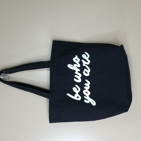 BOBBI BROWN " BE WHO YOU ARE TOTE BAG IN BLACK MEDIUM SIZE - Picture 2 of 7
